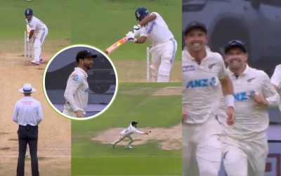 WATCH: Devon Conway takes a jaw-dropping flying catch to dismiss Sarfaraz Khan on Day 2 of Bengaluru Test | IND vs NZ