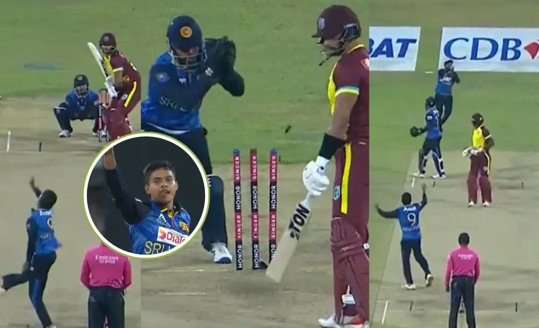 WATCH: Debutant Dunith Wellalage outfoxes West Indies’ batters with his masterful bowling | SL vs WI, 2nd T20I