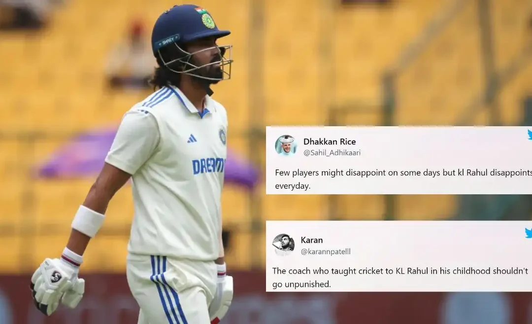 IND vs NZ: Twitter roasts KL Rahul for his 6-ball duck on Day 2 of the Bengaluru Test