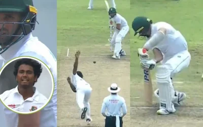 WATCH: Hasan Mahmud dismantles Keshav Maharaj’s off-stump with stunning ball on Day 2 of 1st Test