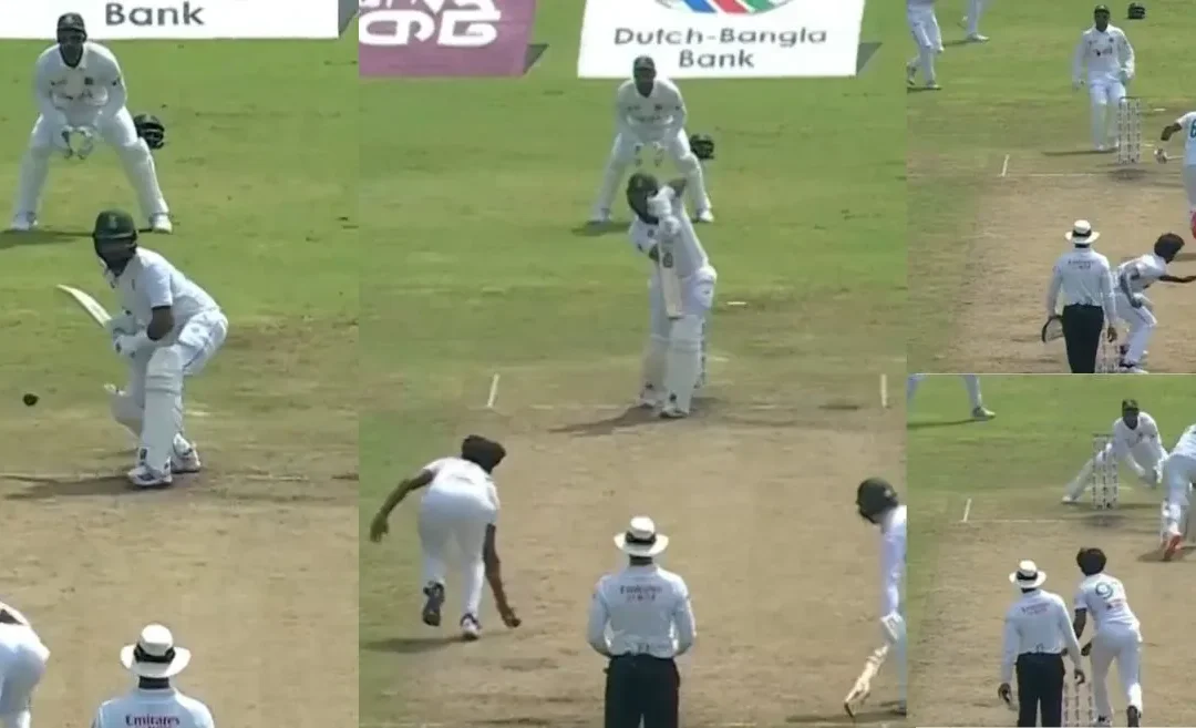 BAN vs SA [WATCH]: Hasan Mahmud’s comedy of errors allows Dane Piedt to escape a run-out on Day 2 of the first Test