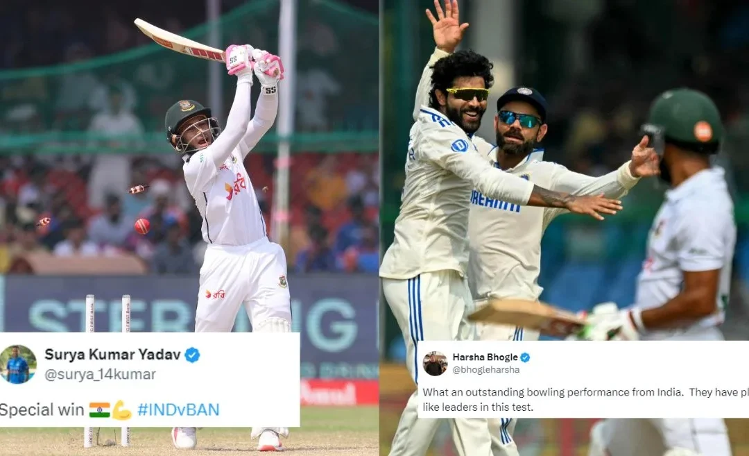 Cricket fraternity celebrates as India complete 2-0 whitewash against Bangladesh in the Test series