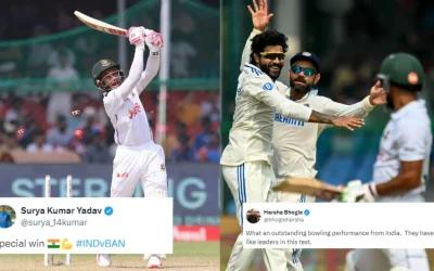 Cricket fraternity celebrates as India complete 2-0 whitewash against Bangladesh in the Test series