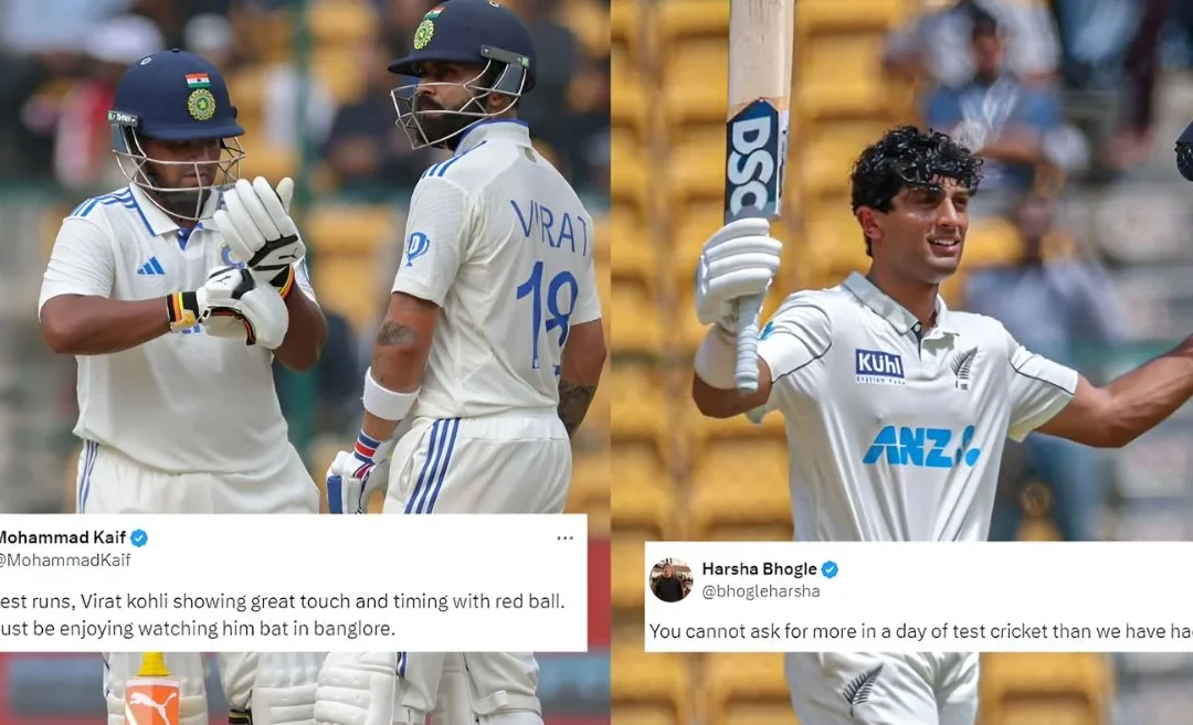 Twitter Reactions: Virat Kohli, Sarfaraz Khan inspire India’s fightback after Rachin Ravindra’s century boost New Zealand in Bengaluru Test