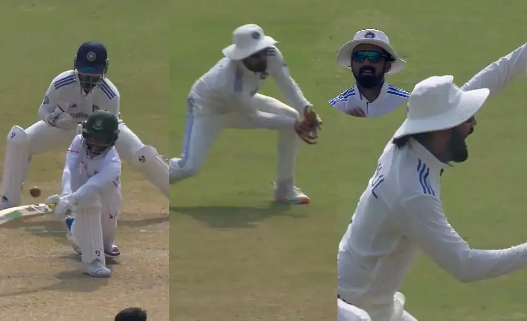 WATCH: KL Rahul takes a sharp catch to dismiss Mominul Haque on Day 5 of Kanpur Test | IND vs BAN