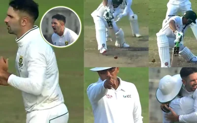 BAN vs SA [WATCH]: Keshav Maharaj webs spin around Najimul Hossain Shanto on Day 2 of the first Test