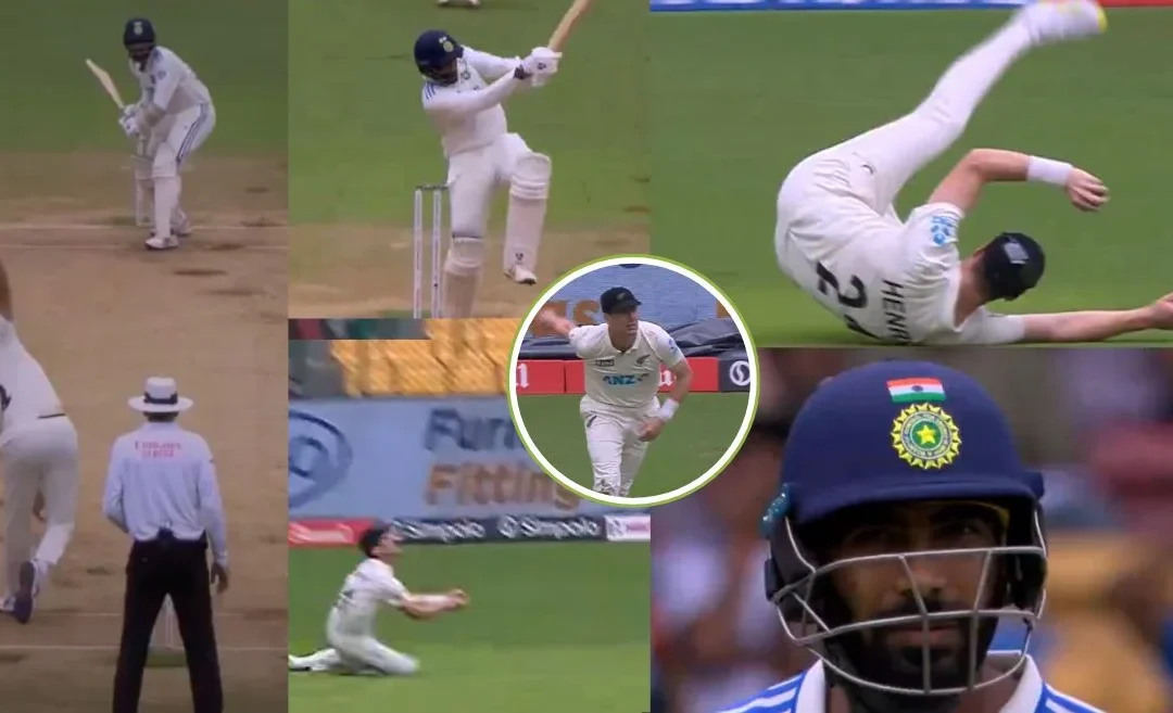 IND vs NZ [WATCH]: Matt Henry takes an unbelievable catch to dismiss Jasprit Bumrah on Day 2 of Bengaluru Test