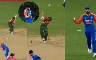 WATCH: Mayank Yadav bowls a snorter to dismiss Parvez Hossain Emon for a golden duck in 3rd IND vs BAN T20I