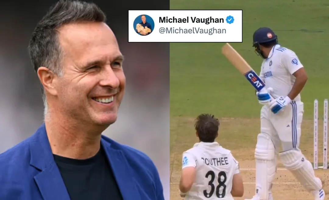 IND vs NZ: Michael Vaughan mocks Indian fans as Rohit Sharma & Co. collapse to their lowest Test total on home soil