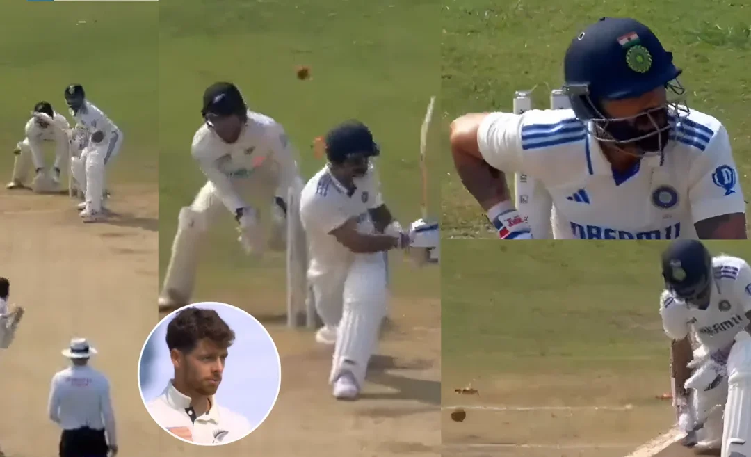 IND vs NZ [WATCH]: Virat Kohli bamboozled by Mitchell Santner’s full toss on Day 2 of the second Test