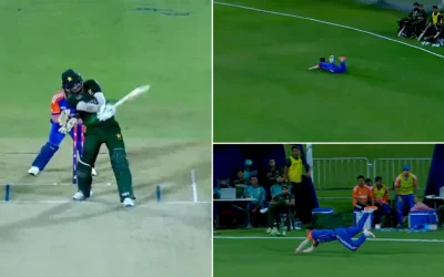 WATCH: Ramandeep Singh takes a one-handed stunner to dismiss Yasir Khan during IND A vs PAK A clash at Emerging Teams Asia Cup 2024