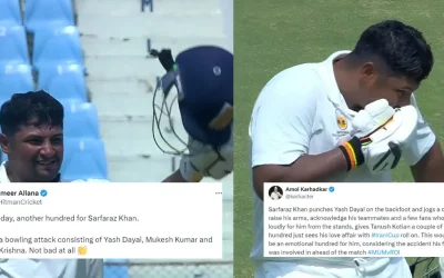 Fans erupt as Sarfaraz Khan smashes remarkable hundred for Mumbai against the Rest of India in Irani Cup 2024