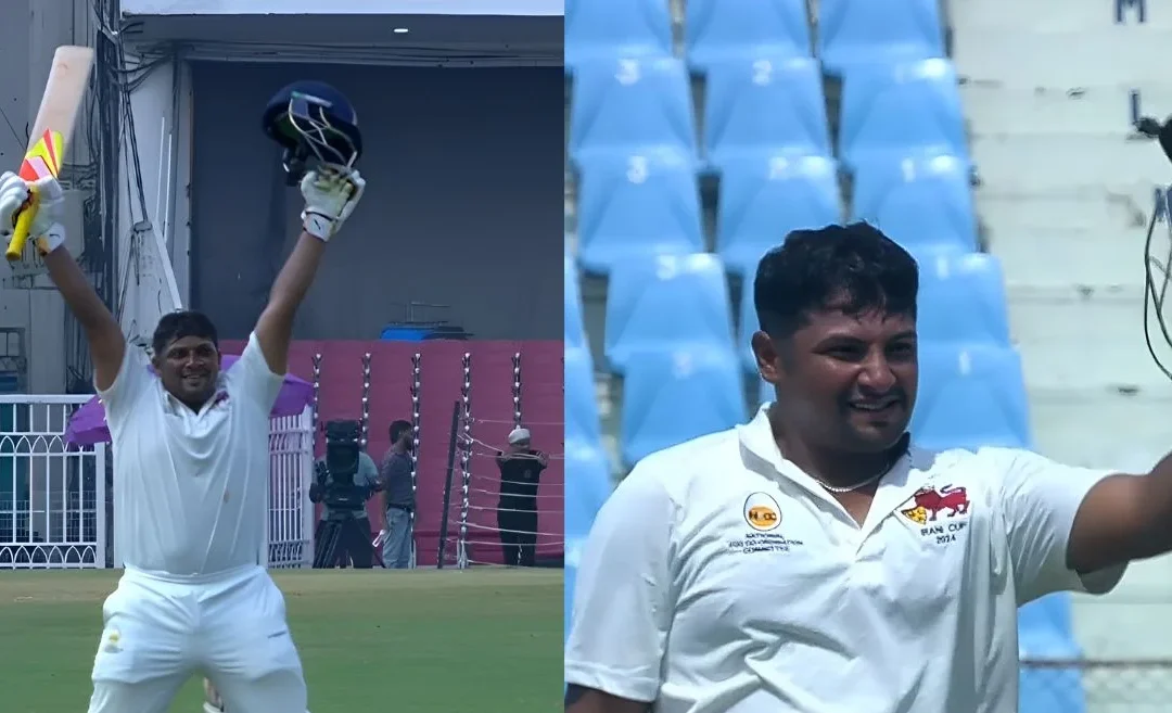 Sarfaraz Khan sets an unique record with double hundred in Irani Cup 2024