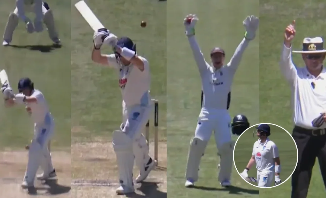 WATCH: Scott Boland sends Steve Smith back for a duck in Sheffield Shield clash between New South Wales and Victoria