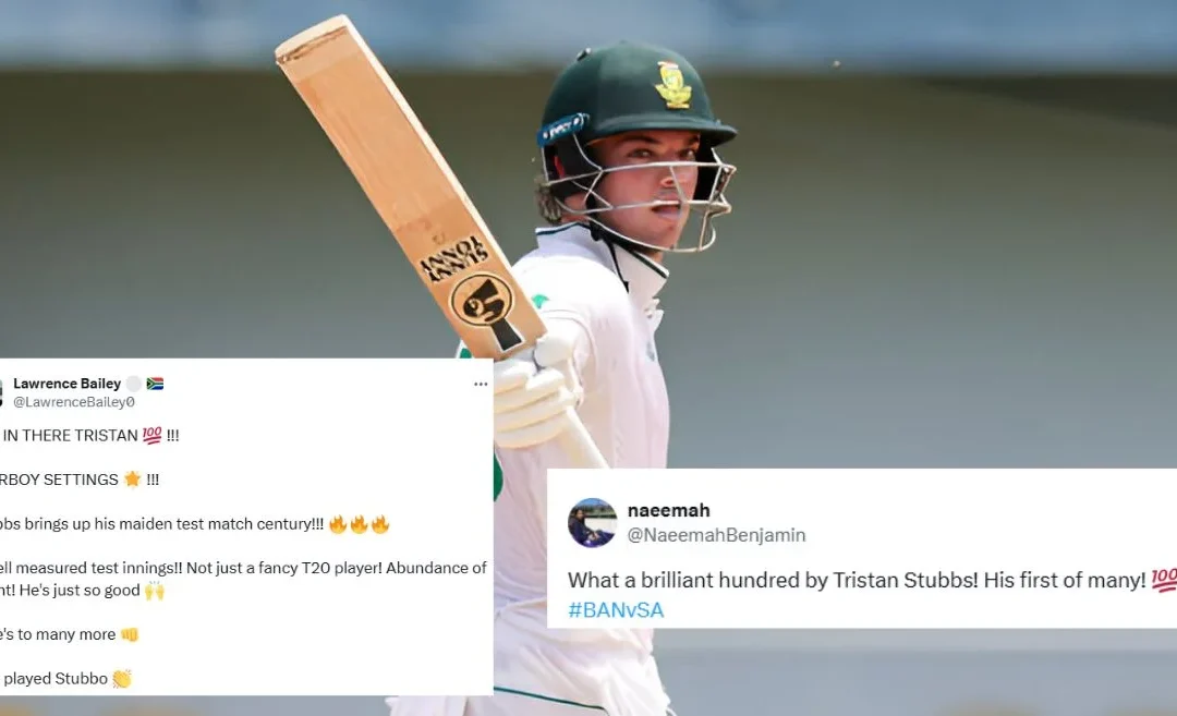 Twitter reactions: Tristan Stubbs’ maiden Test century for South Africa puts Bangladesh under pressure on Day 1 of the 2nd Test