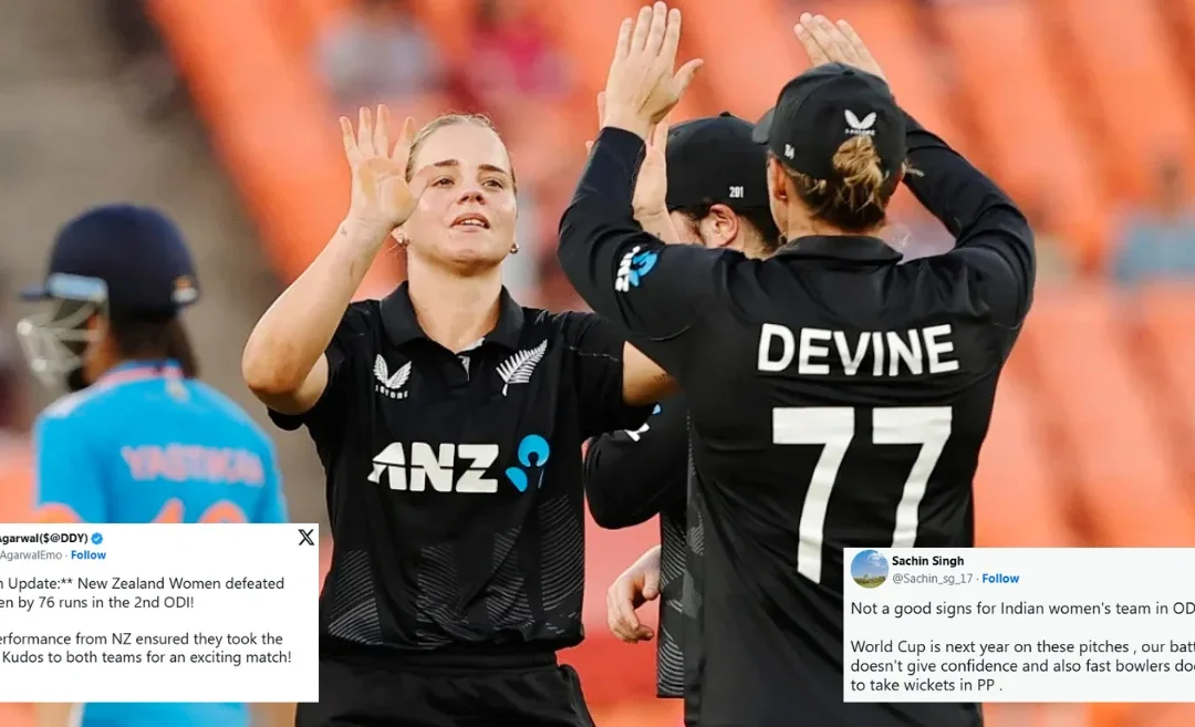 Twitter reactions: New Zealand levels the ODI series with commanding victory over India