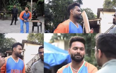 Rishabh Pant ने देसी अंदाज में खेला क्रिकेट, आखिर में लोगों को धमकी देकर चले गए