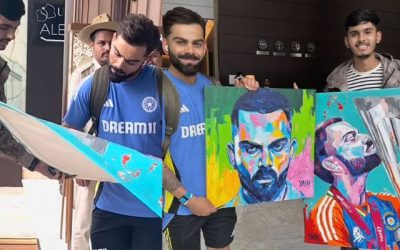 इस फैन का सपना हुआ पूरा, Virat Kohli को दिखाई अपनी शानदार कला