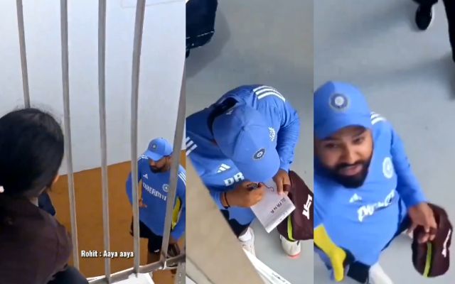 जब Rohit Sharma का ऑटोग्राफ लेकर, फैन ने हिटमैन से कर दी खास डिमांड…