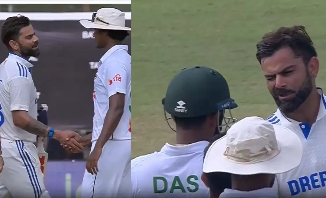 WATCH: Virat Kohli playfully winks at Litton Das after India’s emphatic win over Bangladesh in the Kanpur Test