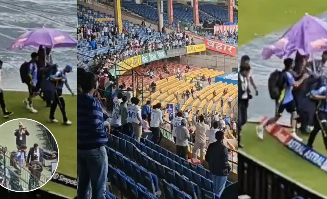 WATCH: Virat Kohli’s arrival ignites fans enthusiasm amid rain-delayed IND vs NZ Test in Bengaluru