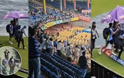 WATCH: Virat Kohli’s arrival ignites fans enthusiasm amid rain-delayed IND vs NZ Test in Bengaluru