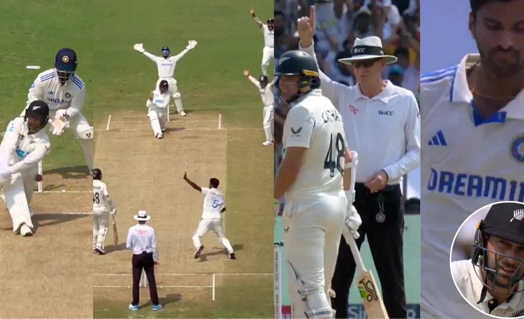 IND vs NZ [WATCH]: Washington Sundar’s spin wizardry to dismiss Devon Conway on Day 2 of the second Test