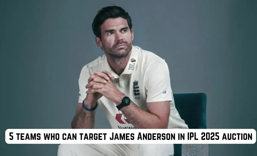 5 teams who can target James Anderson in the IPL 2025 mega auction