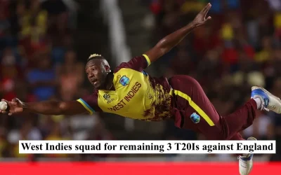 Andre Russell out as West Indies announce squad for remaining 3 T20Is against England