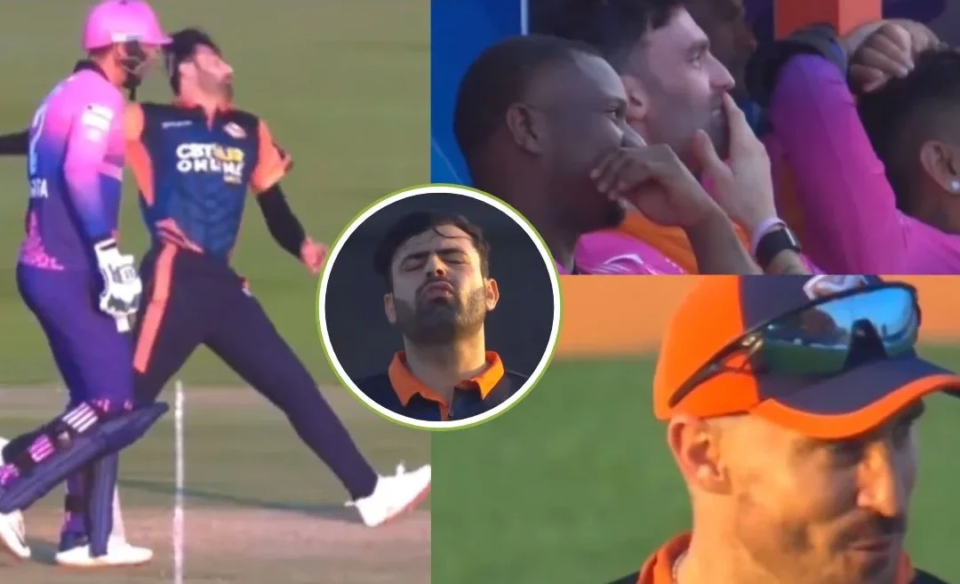 WATCH: Sunil Narine, Faf du Plessis laugh out loud as Hazrat Bilal bowls a huge no-ball in the Abu Dhabi T10 League 2024