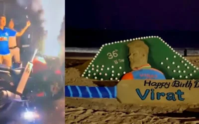 WATCH: Bhopal Police celebrate Virat Kohli’s birthday with firecrackers and heartfelt tributes