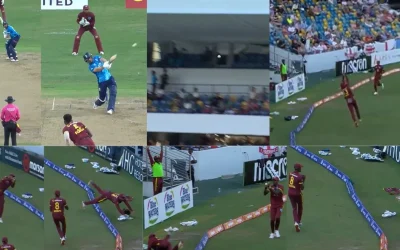 WI vs ENG 2024 [WATCH]: Brandon King plucks a brilliant catch to dismiss Phill Salt