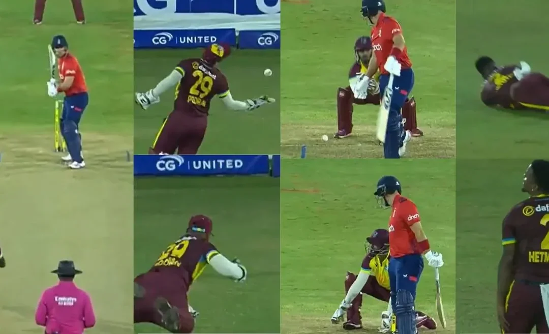 WI vs ENG [WATCH]: West Indies drop three catches and lose the series