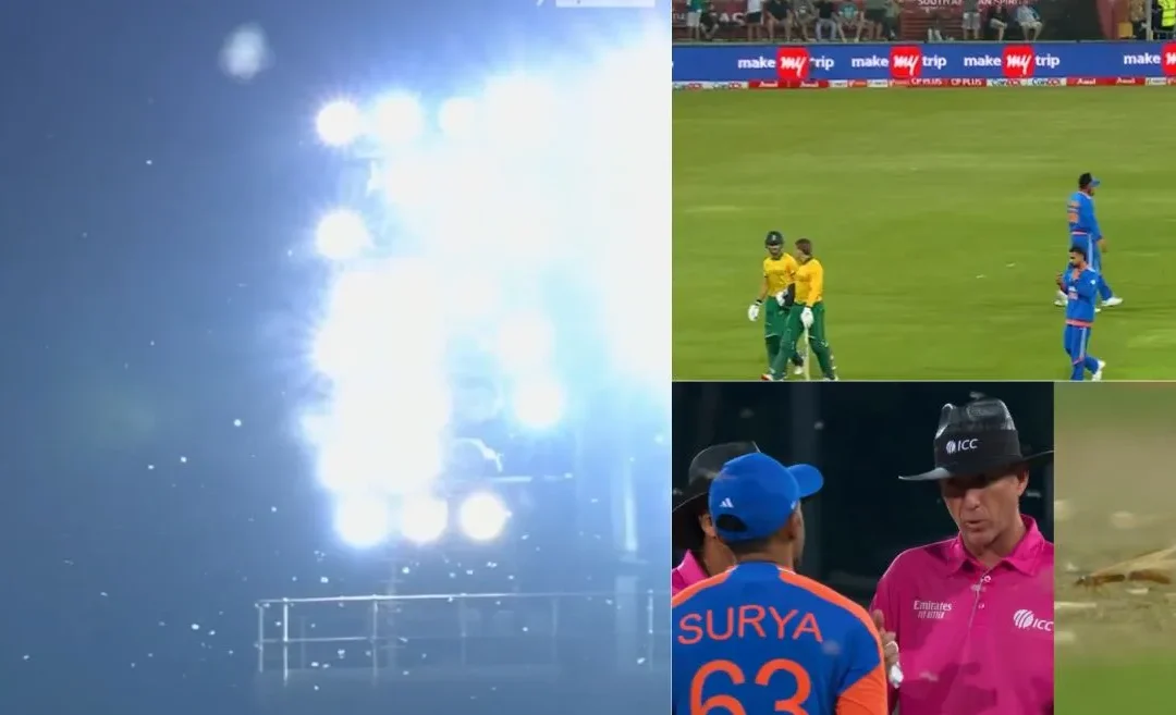 WATCH: Flying ants halt Centurion T20I between South Africa and India