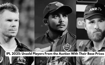 IPL 2025 Mega Auction: Full list of unsold players along with their base price