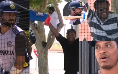 BGT 2024-25 [WATCH]: Fans climb trees to catch a glimpse of Indian superstar Virat Kohli