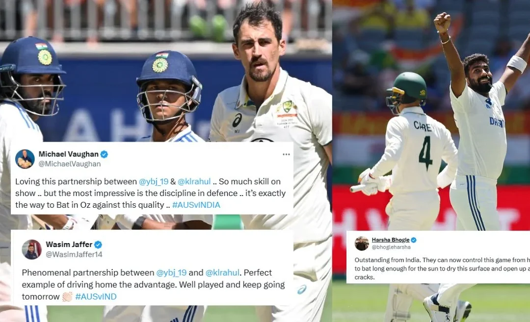 Twitter reactions: Yashasvi Jaiswal, KL Rahul put India in control against Australia on Day 2 of Perth Test