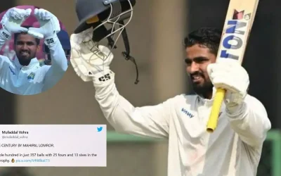 Fans laud Mahipal Lomror for his maiden triple century in Ranji Trophy 2024-25