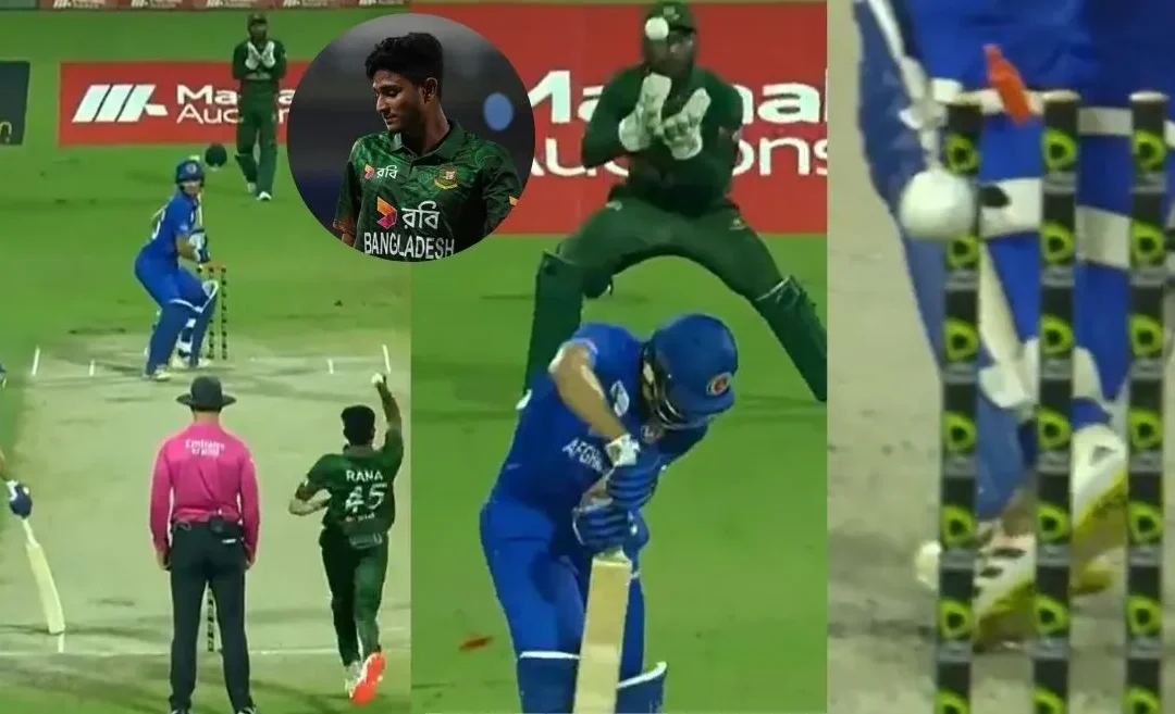 AFG vs BAN [WATCH]: Nahid Rana claims his maiden ODI wicket with an absolute jaffa to dismiss Sediqullah Atal in 3rd ODI