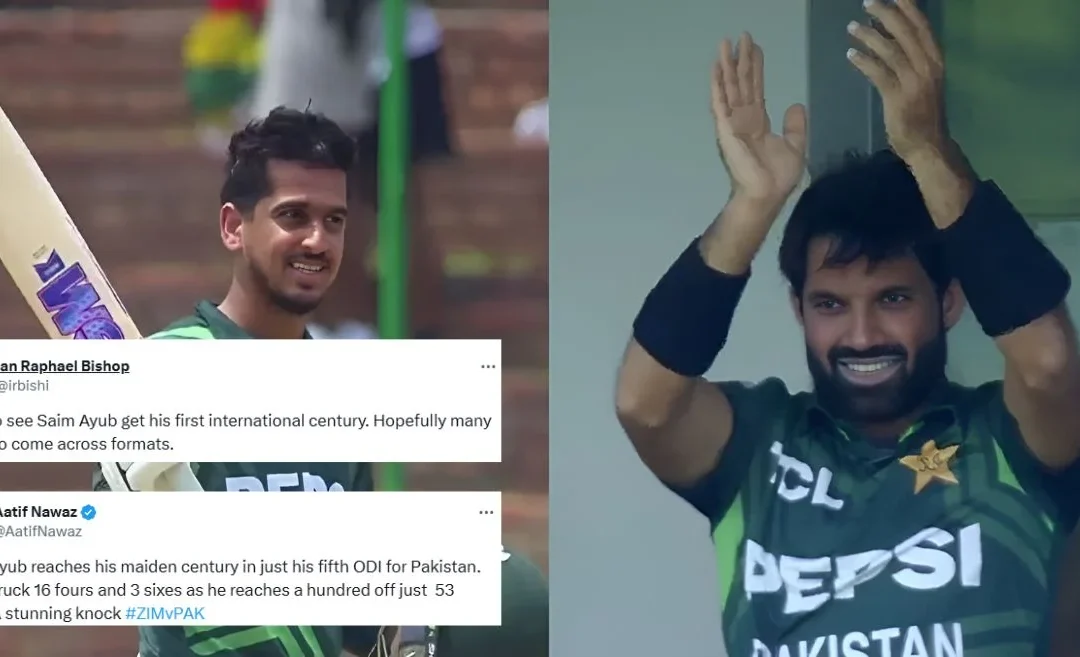 Twitter reactions: Saim Ayub’s maiden ton powers Pakistan to 10-wicket win over Zimbabwe in the 2nd ODI