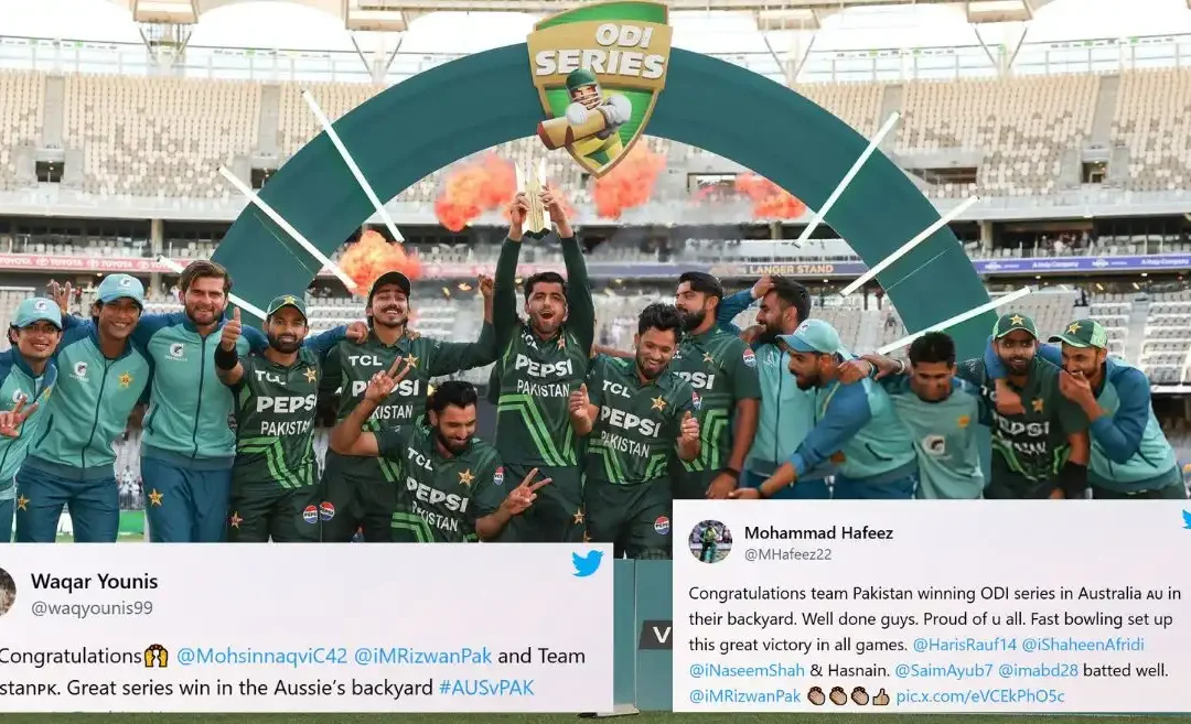 Cricket fraternity reacts as Pakistan beat Australia in 3rd ODI to secure historic series win