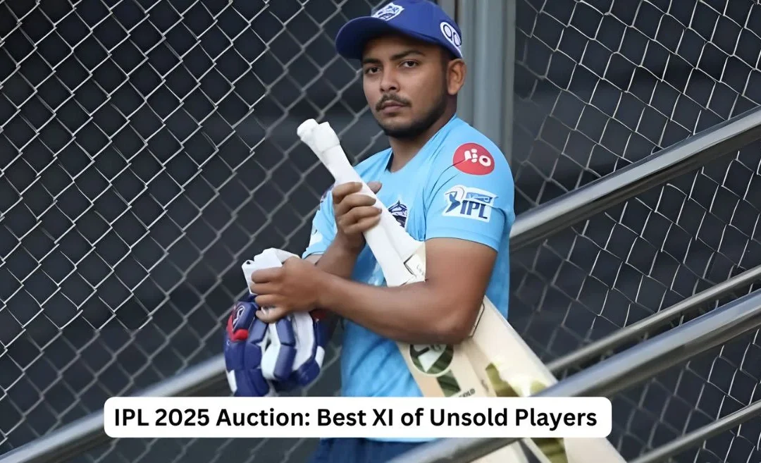 Best playing XI of unsold players from the IPL 2025 mega auction ft. Prithvi Shaw