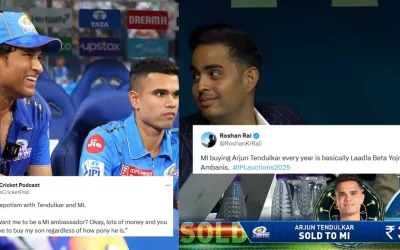 ‘Nepotism’: Fans roast MI over Arjun Tendulkar’s last-minute-selection in the IPL 2025 mega auction