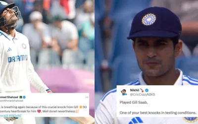 IND vs NZ: Fans react as Shubman Gill misses out on a century by a whisker on Day 2 of the 3rd Test