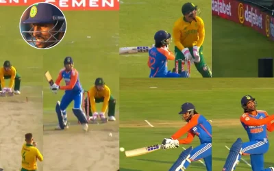 SA vs IND [WATCH]: Tilak Varma hits a spectacular reverse sweep off Aiden Markram for a six in the 3rd T20I