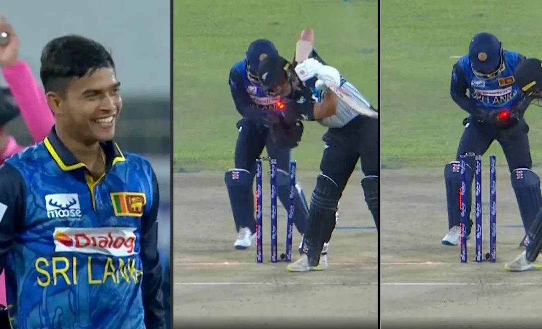 SL vs NZ [WATCH]: Tim Robinson falls victim to the spin magic of Dunith Wellalage