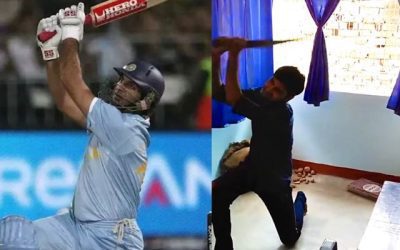 एक लड़का कर रहा था Yuvraj Singh की कॉपी, खुद सिक्सर किंग ने शेयर कर डाला उसका वीडियो