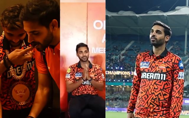 अपने दिल पर पत्थर रखकर, Bhuvneshwar Kumar ने SRH के लिए ये वीडियो शेयर किया है