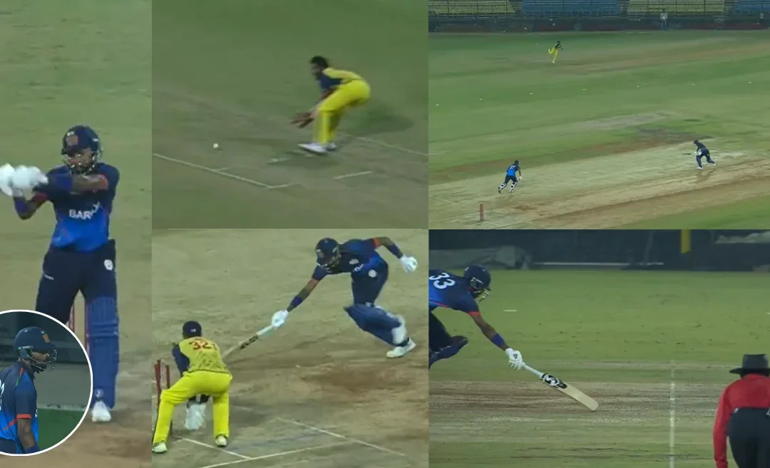 SMAT 2024 [WATCH]: Vijay Shankar hits a bullseye to run out Hardik Pandya in last ball thriller between Baroda and Tamil Nadu