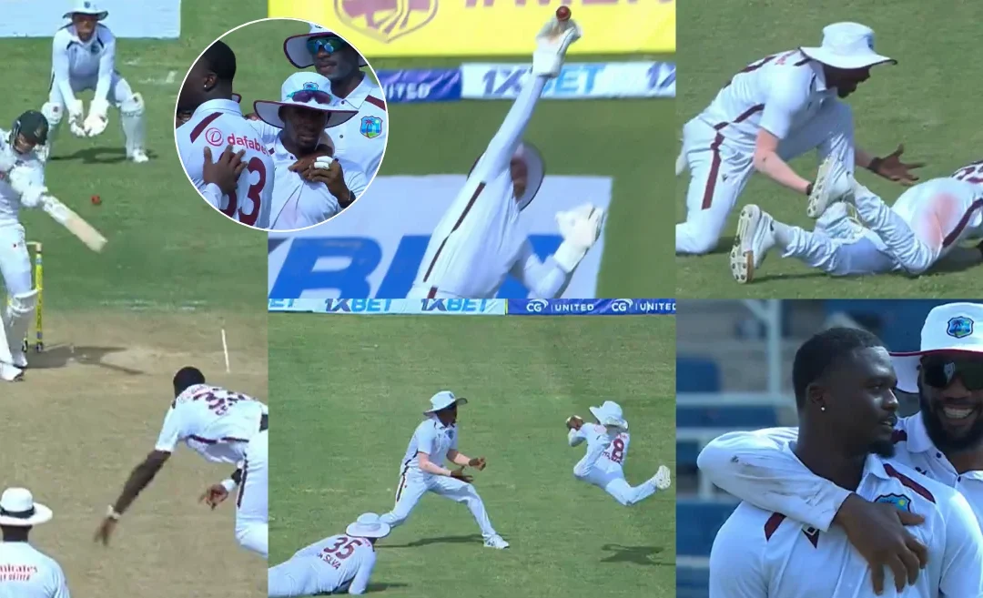 WATCH: Alick Athanaze’s spectacular juggling catch to remove Taskin Ahmed – WI vs BAN 2024, 2nd Test